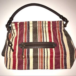 Fossil Striped Handbag NWOT